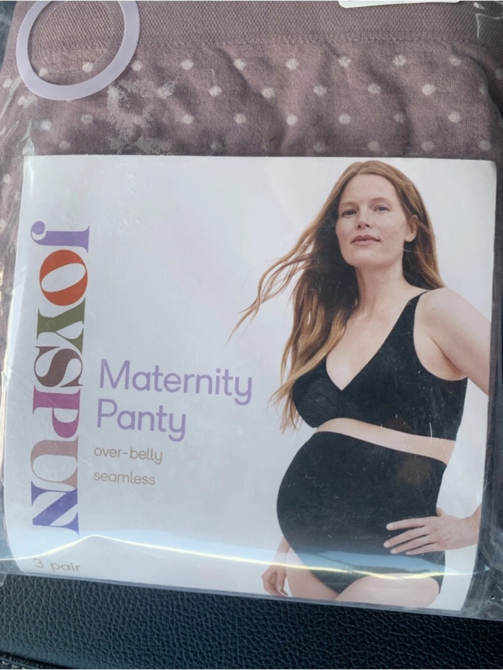 Joyspun Maternity Panty 3-Pack - Mauve Gray Pink Size S-M - Picture 3 of 8